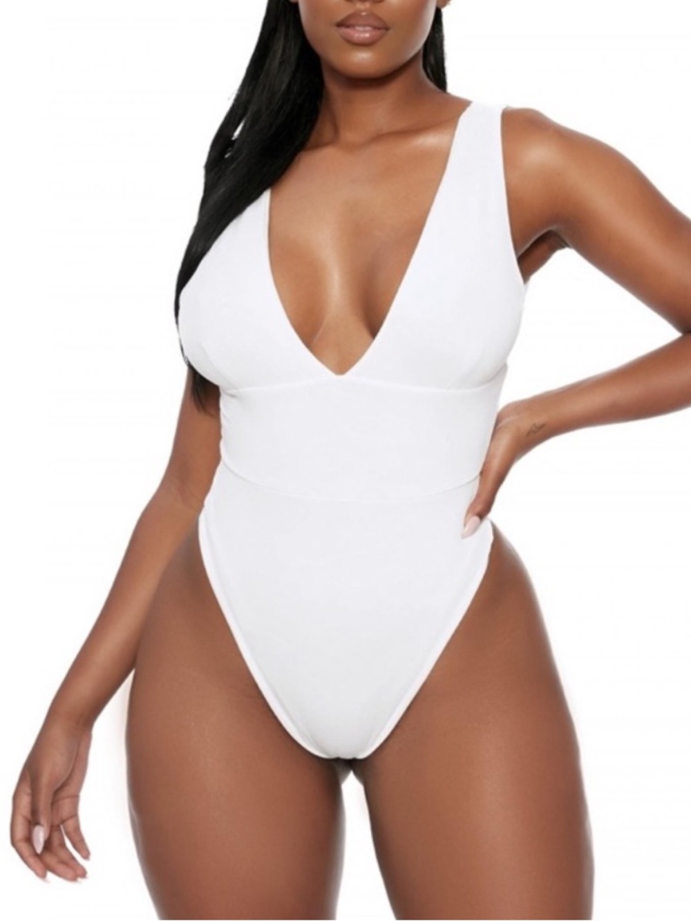 Naked Wardrobe Deep V Bodysuit